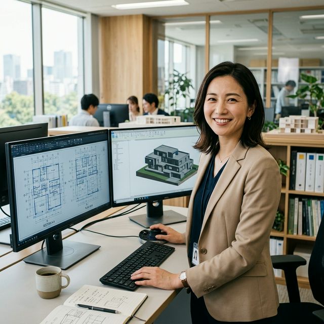 パソコンを見ている女性