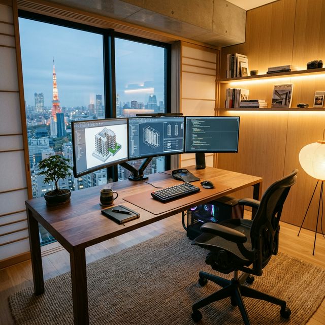 パソコンとデスクチェア