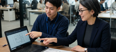 cadオペレーターが会話