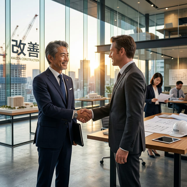 握手している男性